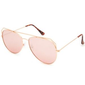 Pink mirrored aviators